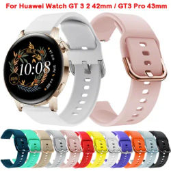 Cinturino da polso da 20mm per Huawei Watch GT 3 42mm / GT3 Pro 43mm cinturini in Silicone per