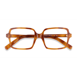 Unisex s square Tortoise Acetate Prescription eyeglasses - Eyebuydirect s Marie