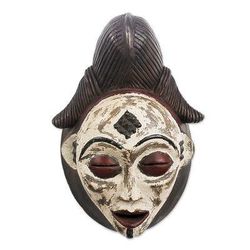 'Guiding Spirit' - Unique Gabonese Wood Mask