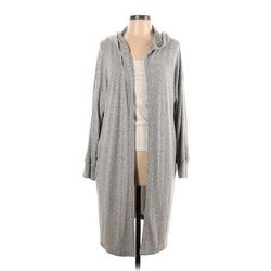 Cardigan Sweater: Gray - Women's Size Large