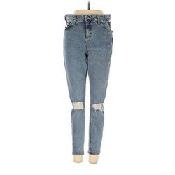 Topshop Jeans - High Rise: Blue Bottoms - Women's Size 30