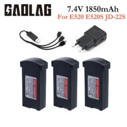 Aggiornamento 1850MAH 7.4V LiPo batteria per E520 E520S JD-22S RC Quadcopter droni pezzi di ricambio