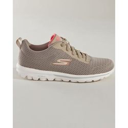 Draper's & Damon's Women's Skechers® Go Walk Travel - Fun Journey - Tan - 10