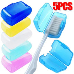 5 pz/set cuffie portatili per spazzolino da denti cuffie per spazzolino da denti custodia protettiva