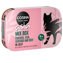 6x170g 5 flavours Mix 2 Cosma Asia Wet Cat Food