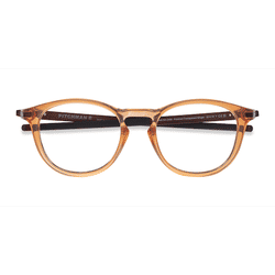 Unisex s round Clear Orange Plastic Prescription eyeglasses - Eyebuydirect s Oakley Pitchman R