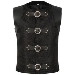 Retrò Vintage Medievale Rinascimento Costume Cosplay Gilet Cavaliere Ranger Costume Per uomo Vichingo Fantasia Halloween Carnevale Mascherata Performance Casual Quotidiano Fiera Rinascimentale Adulti