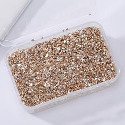 80g Glass Metal Irregular Mineral Crushed Filler Crushed Stone Chips Sequins For River Table Storm Decoration Handmade Drop Glue Flowing Resin Shaker Filling Ornament