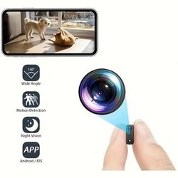 Wireless Wifi Camera, Hd 480p Camera, Nanny Camera Monitor, Mini Pet Camera, 2.4ghz Cam, Motion Detection, For Ios/android App, For Outdoor/indoor