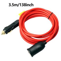 1pc 12v/24v Car Car Plug Male To Female Socket 120w/10a Heavy Duty Extension Cord Compatible With Air Compressor Fridge Car Vacuum