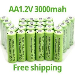 TEMU New 1.2v 3000mah Ni Mh Aa Rechargeable Battery Rechargeable Aa Rechargeable Toy, Microphone Mp3, Mobile Rc, Led Flashlight Toys