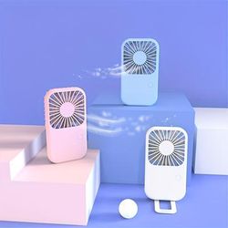 Mini Handheld Fan Battery Operated Small Personal Portable Fan Speed Adjustable Usb Rechargeable Fan Cute Design Powerful Eyelash Fan For Home Office Car Outdoor Travel