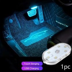 Brighten Up Your Vehicle With This Rechargeable Led Car Touch Light, Perfect For Use In Cars, Trucks, And Van