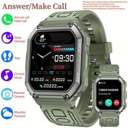 Smart Watch For Men With Answer And Make Calls, 1.8'' Smart Fitness Tracker Watches For Android/for Iphones Step Counter For Android Smartwatch