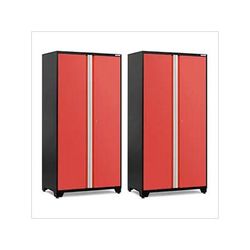 NewAge Garage Cabinets 2 x PRO Series Red 42 in. Multi-Use Locker