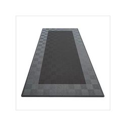 Swisstrax Ribtrax Pro One Car Garage Floor Tile Mat (Jet Black / Slate Grey)