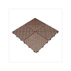 Swisstrax Ribtrax Pro Chocolate Garage Floor Tile (6-Pack)