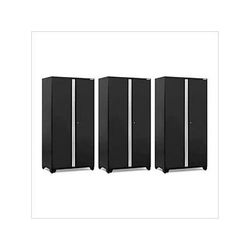 NewAge Garage Cabinets 3 x PRO Series Black 42 in. Multi-Use Locker