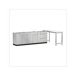 NewAge Outdoor Kitchens Stainless Steel 4-Piece Outdoor Kitchen Set (No Countertop)