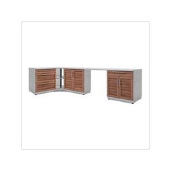 NewAge Outdoor Kitchens Grove 6-Piece Outdoor Kitchen Set with Countertops