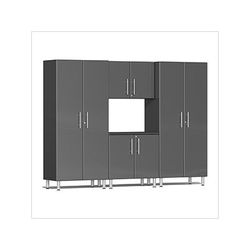 Ulti-MATE Garage Cabinets 4-Piece Garage Cabinet Kit in Graphite Grey Metallic