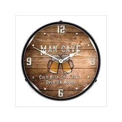 Collectable Sign and Clock Man Cave Backlit Wall Clock