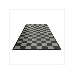 Swisstrax Diamondtrax Home Single Car Garage Floor Tile Mat (Jet Black / Slate Grey)