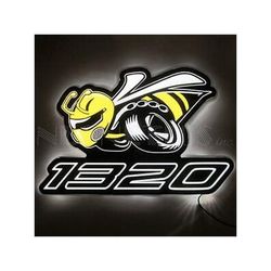 Neonetics Scat Pack 1320 Dragpack “Angry Bee” Slim Line LED Sign