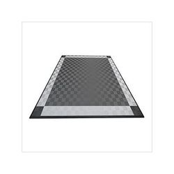 Swisstrax Ribtrax Pro Two Car Garage Floor Tile Mat (Jet Black / Slate Grey / Pearl Silver)