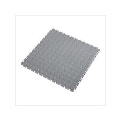 Lock-Tile 5mm Light Grey PVC Coin Tile (30 Pack)