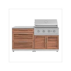 NewAge Outdoor Kitchens Grove 4-Piece Outdoor Kitchen Set with 36-Inch Liquid Propane Performance Grill