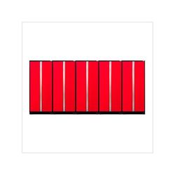 NewAge Garage Cabinets 5 x PRO Series Red Multi-Use Lockers