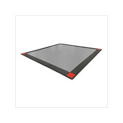 Swisstrax Diamondtrax Home Two Car Garage Floor Tile Mat (Pearl Silver / Jet Black / Racing Red)