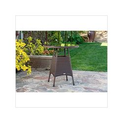 Tortuga Outdoor Sea Pines Wicker Bar Table (Java)
