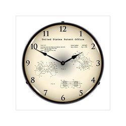 Collectable Sign and Clock 1995 Sony PS1 Controller Patent Blueprint Backlit Wall Clock