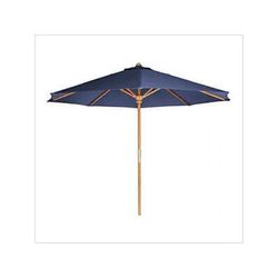 All Things Cedar Blue 10-Foot Teak Market Umbrella