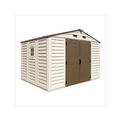 DuraMax Woodbridge Plus 10.5' x 8' Vinyl Shed with Foundation