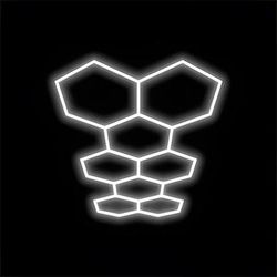 HexGlow Large Long 8 Hex LED Lighting Kit (15.61' x 6.75')