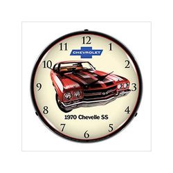 Collectable Sign and Clock 1970 SS Chevelle Backlit Wall Clock