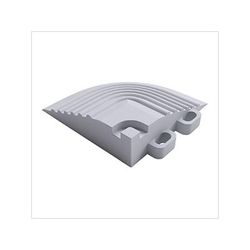 Swisstrax Pro Pearl Silver Garage Floor Tile Corner (4-Pack)