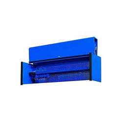 Extreme Tools DX Series 72-Inch Blue Triple Bank Hutch with Black Trim