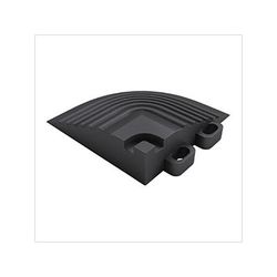 Swisstrax Pro Jet Black Garage Floor Tile Corner (4-Pack)