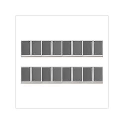 NewAge Garage Cabinets 8 x PRO Series Platinum Wall Cabinets