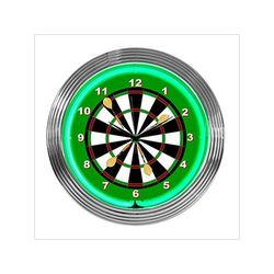 Neonetics 15-Inch Darts Neon Clock
