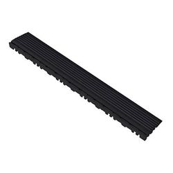 Swisstrax Pro Jet Black Garage Floor Pegged Edge (10-Pack)