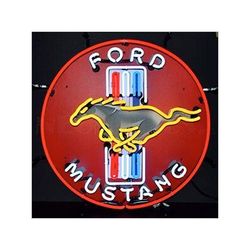 Neonetics Ford Mustang Red 24-Inch Neon Sign