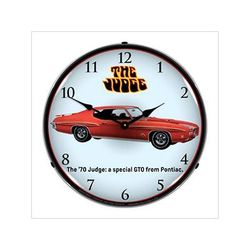 Collectable Sign and Clock 1970 GTO Judge Backlit Wall Clock