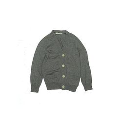 Crewcuts Cardigan Sweater: Gray Tops - Kids Boy's Size 4