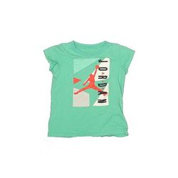 Jordan Active T-Shirt: Green Sporting & Activewear - Kids Girl's Size 6X