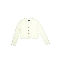 Art Class Cardigan Sweater: Ivory Tops - Kids Girl's Size 4